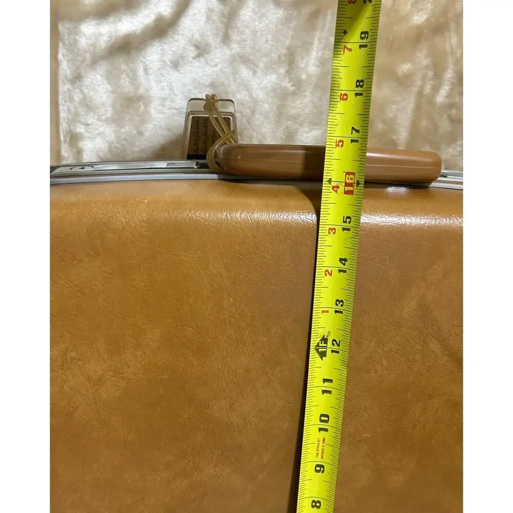 Vintage Samsonite Hard Shell Luggage Profile Spicewood Suitcase orig box no key